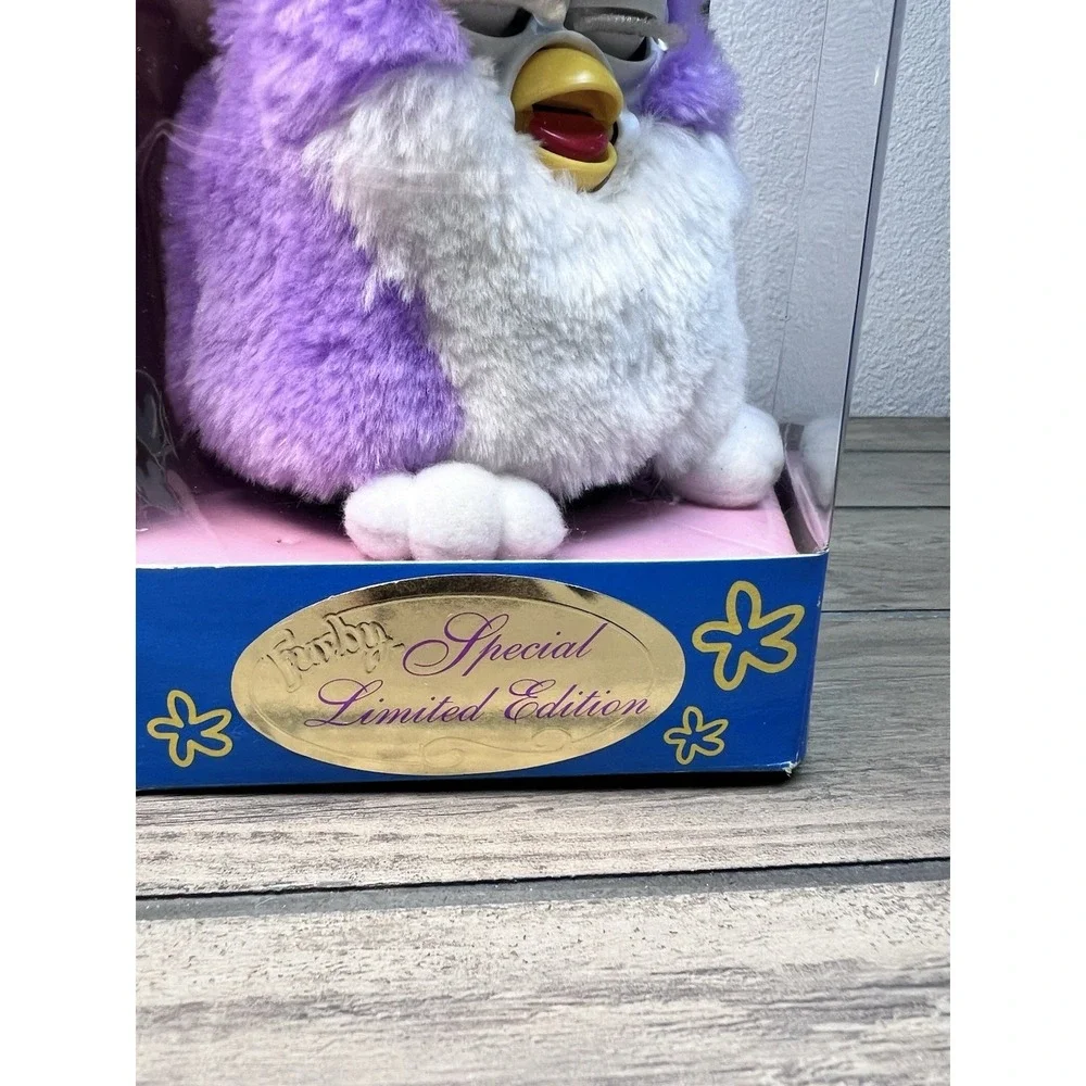 1998 Furby Special Limited Edition Spring Lavender Purple White NIB Sealed VTG